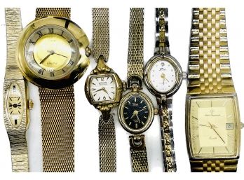 Ladies Watches. Gold And Silver Tones, Timex, Whitnauer, Jules Jurgensen, Gruen, Faberge - UNTESTED