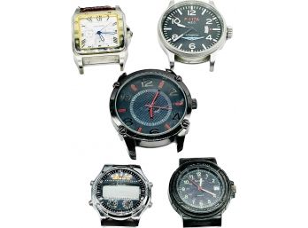 Timepiece Faces- Cartier, F117A, Armitron, Untested