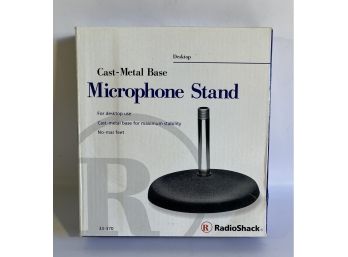 Radio Shack Cast-Metal Base Microphone Stand