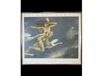 Framed Print Painting By Michael Parkes, Galerie Steltman Amsterdam(32.5in X 28.5in)