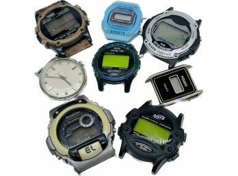 Timepiece Faces- Untested, Timex, Armitron, Figaro, AQT2, Sports