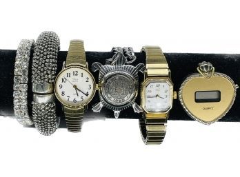 Watch Pendant, Ladies Watches, Timex, State Of Maryland Bracelet, Gemstone Bracelet, Silver And Gold Tones