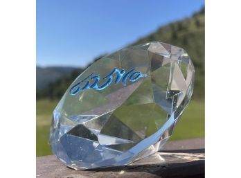 Large Diamond Shape Crystal Paper Weight
