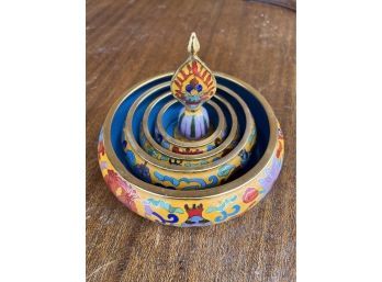 Colorful Cloisonne Mandala Offering Set
