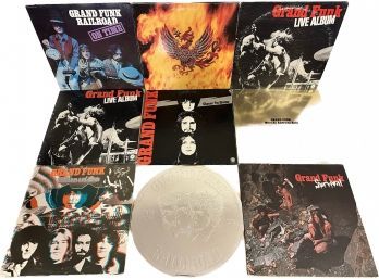 Grand Funk Collection Including Railroad, Survival, Live Album, Shinin On, Pheonix, Were An American Band
