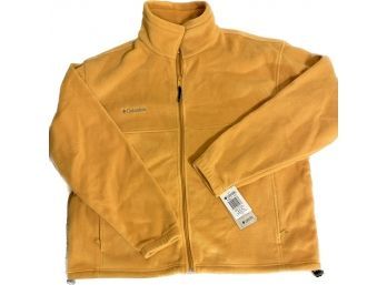 Yellow Columbia Zip-up Fleece Jacket, Size XL