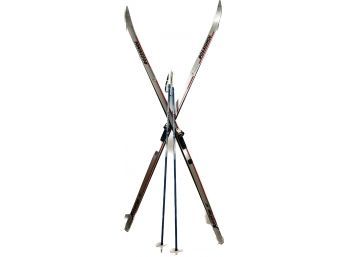Rossignol Advantage Ar Cross Country Skis And Exel 150 Cm Ski Poles.