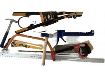 Quality Tools-husky, Milwaukee. Mallet, Hammer, Saws, Titanium Shears, Ratchet Strap, Caulk Gun And More!