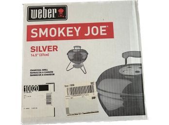 Weber Smokey Joe Silver Charcoal Grill- NEW IN BOX