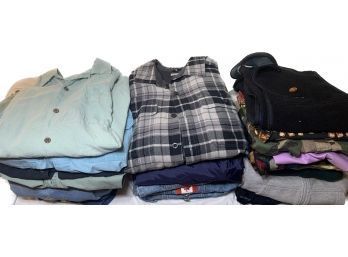 Group Of Mens (M-XL) Clothing, Vintage L.L. Bean, Patagonia Vest, The Disney Store Denim, Burton