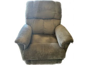 Dark Green/grey Chenille Recliner/rocker, 40Hx35W