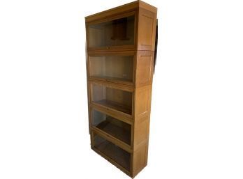 The Globe-Wernicke Co. Light Oak Stackable Bookshelf