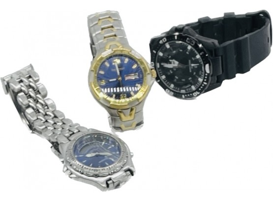 Men's Watches - Casio, Armitron. Untested.
