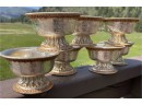 Gold And Silver Tone Offering Bowls (7)