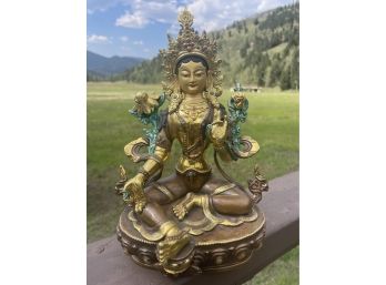 Goddess Green Tara Statue