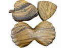 David Levy Wood Dish, More Wood Dishes, Ginko Leaf Tray, 2 Table Runners, Small Tablecloth Centerpiece, & More