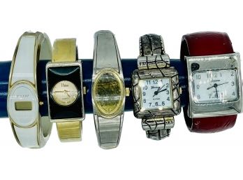 Vintage Ladies Bracelet Watches. Untested. Geneva, Maxim, Vivani, Watch It. One Watch Needs Back Plate. See P
