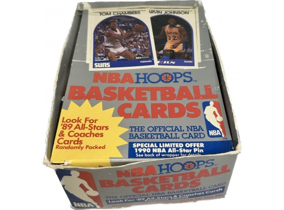 BOX BASKETBALL- NBA Hoops 1989 Basketball Cards                                    EstateInventoryServices.com