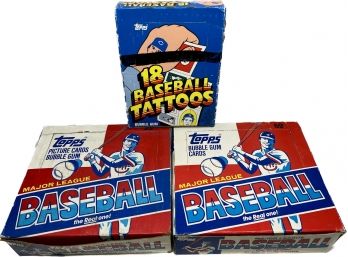 3 BOXES - Topps MLB Baseball The Real One Picture Cards And Topps 18 Baseball Tattoos