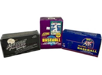 3 BOXES - Score 1991 MLB Series 2 Player And Trivia Cards, Sportflics 1990 Magic Motion Baseball Cards, & More