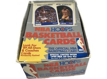 BOX BASKETBALL- NBA Hoops 1989 Basketball Cards                                    EstateInventoryServices.com