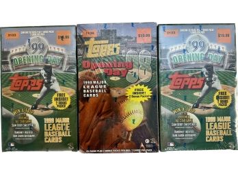3 BOXES - 1998 Topps Opening Day Major Cards, 1999 Topps Opening Day Major League Baseball Cards