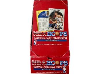 BASKETBALL BOX - 1990-91 NBA Hoops Basketball Cards