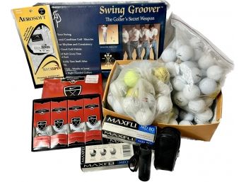 Swing Groover The Golfers Secret Weapon, Ladies Left Aerosoft Learher Glove, Golf Balls & More