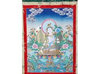 White Tara Thangka, 51 X 30'