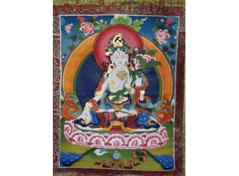 White Tara Thangka, 55 X 33'