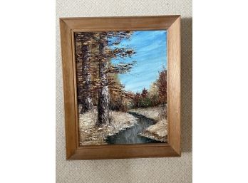 Orignal Oil Painting By W.R. Burke From Malkielski Art Shop (Approx. 24in X 20in With Frame)