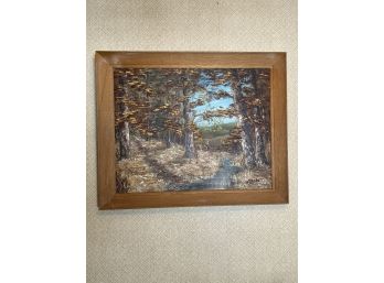 Orignal Oil Painting By W.R. Burke From Malkielski Art Shop (Approx. 28in X 33in With Frame)