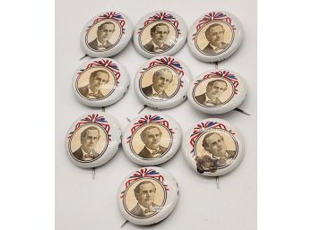 William Jennings Bryan, 1900 Political Pinback Campaign Button - Reproduction