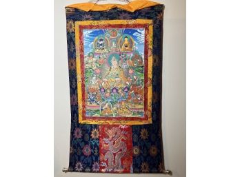 Guru Padmasambhava Thangka (30in X 56in)