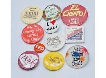 Vintage Ad Campaign Buttons