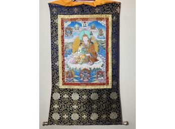 Guru Padmasambhava Thangka (26in X 45in)