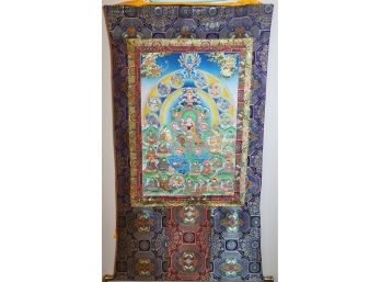 Guru Padmasambhava Thangka,  59 X32'