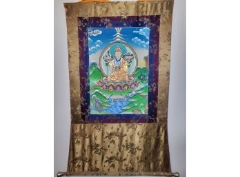 Longchenpa Thangka, 47 X 27'