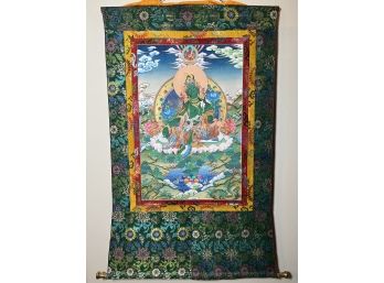 Green Tara Thangka (33in X 54in)