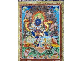 Dharma King Thangka, 53 X 31'