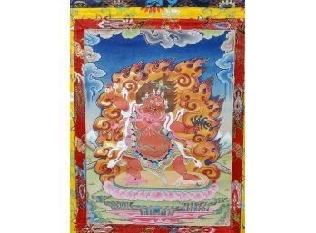 Guru Dragpo Thangka Thangka, 45 X 25'