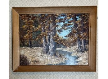 Original Oil Painting Signed By W.R. Burke From Malkielski Art Shop (Approx. 28in X 23in With Frame)