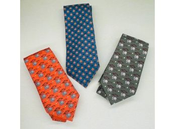 Hermes Paris Silk Neckties
