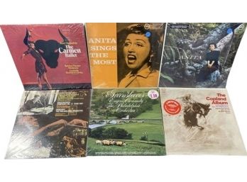 UNOPENED Vinyl Records (6) Includes Anita, The Philadelphia Orchestra, Bolshoi Theater Orchestra And More!