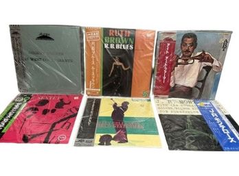 UNOPENED Japanese Jazz Vinyl, (6), Dizzy Gillespie, Ruth Brown, Art Farmer