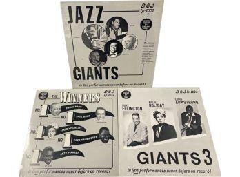 UNOPENED Jazz Collaborative Vinyl Records (3) Includes Duke Ellington, Louis Armstrong, Art Tatum And More!