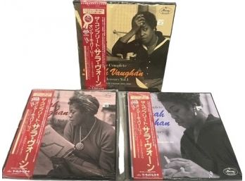 Japanese Vinyl Record Sets Of Sarah Vaughan (3 Sets).