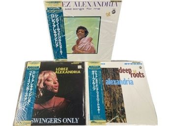 UNOPENED Japanese Pressed Vinyl Records (3) From Lorenz Alexandria