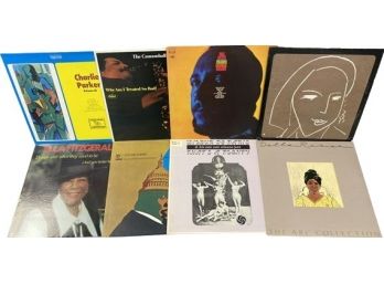 Vinyl Records (9) Including Ella Fitzgerald (3), Della Reese, Charlie Parker And More!