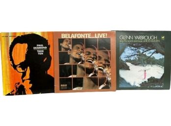 Vinyl Records (3) Belafonte, Paul Desmond, Glenn Yarbrough